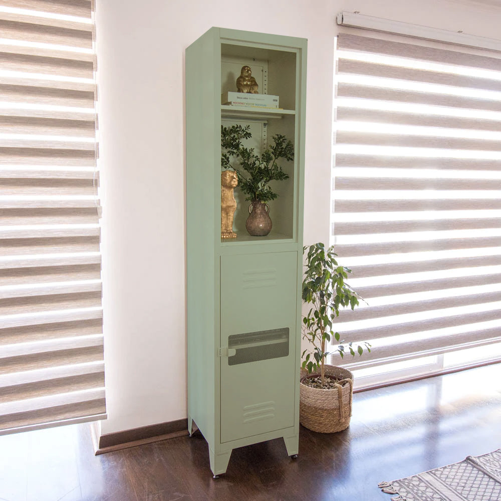 COMBO 12: Mesa de TV Lite Pop Verde Menta + Estante Lite Rock Verde Menta