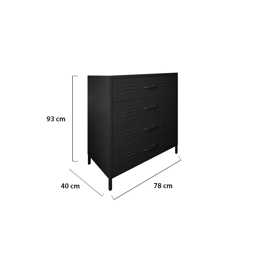 Cómoda Lite Classic Negro Mate