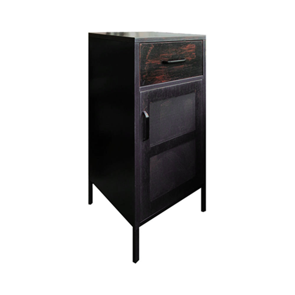 COMBO 5: Estante Lite Classic Rusty + Mesa Lateral Rusty + Velador Lite Folk Rusty
