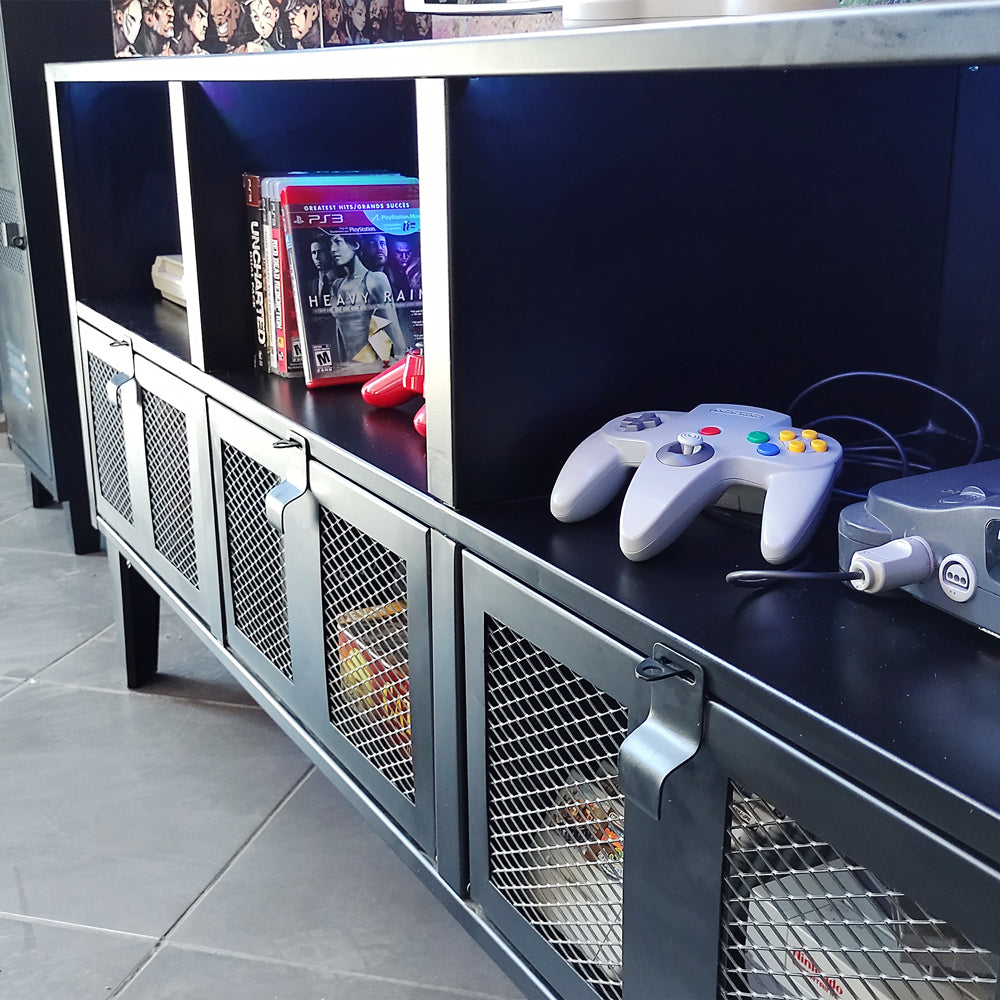 Mesa de TV Gamer Negro Mate