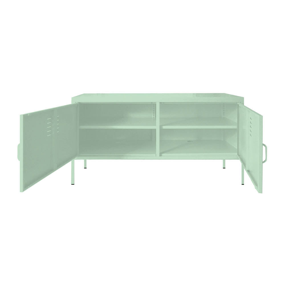 COMBO 12: Mesa de TV Lite Pop Verde Menta + Estante Lite Rock Verde Menta