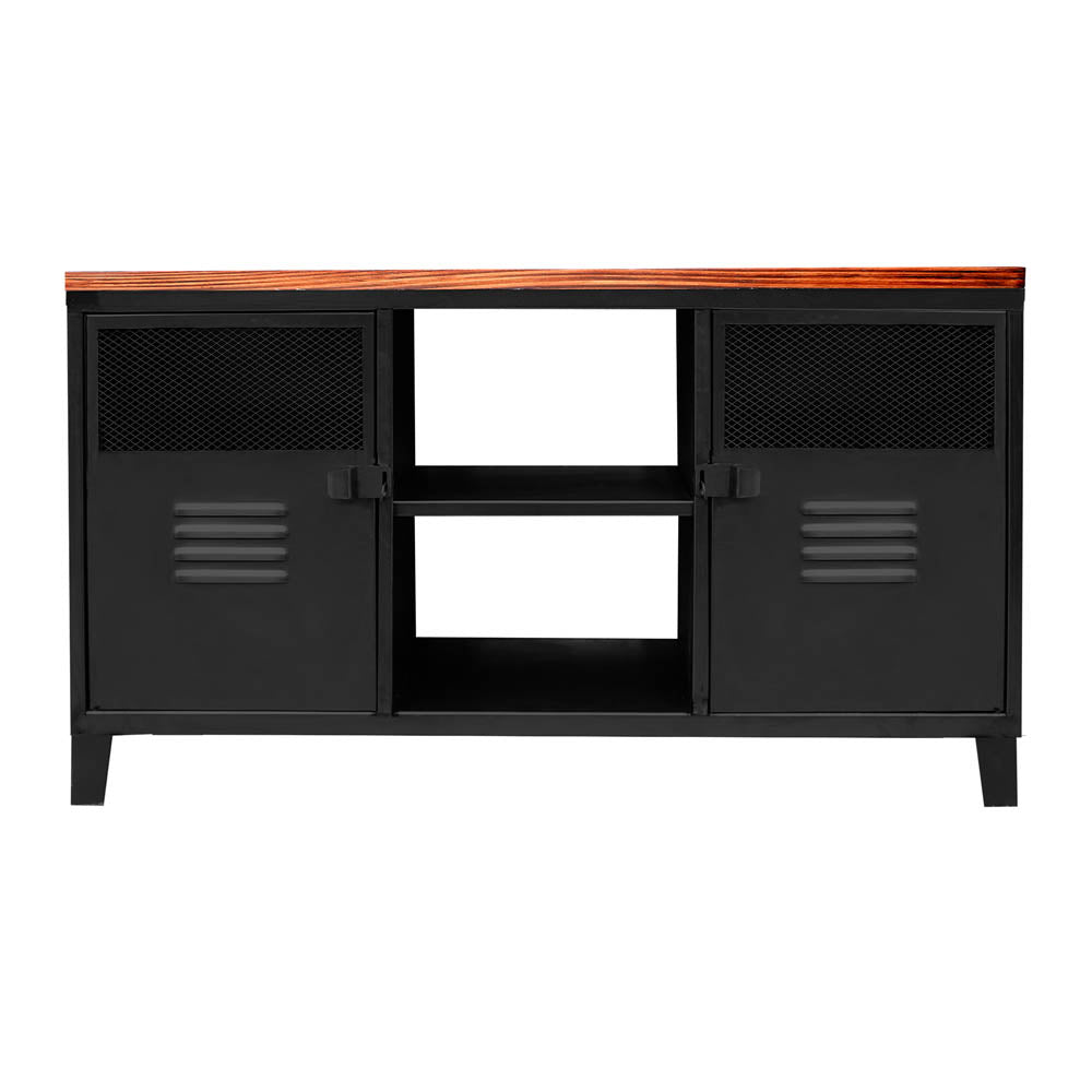 COMBO 1: Mesa de TV Rock Wood + 2 estantes Rock Negro Mate