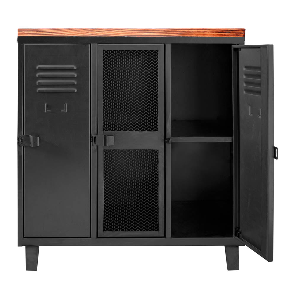 COMBO ROCK 2: Bar Rock Wood + Estante Rock Negro mate