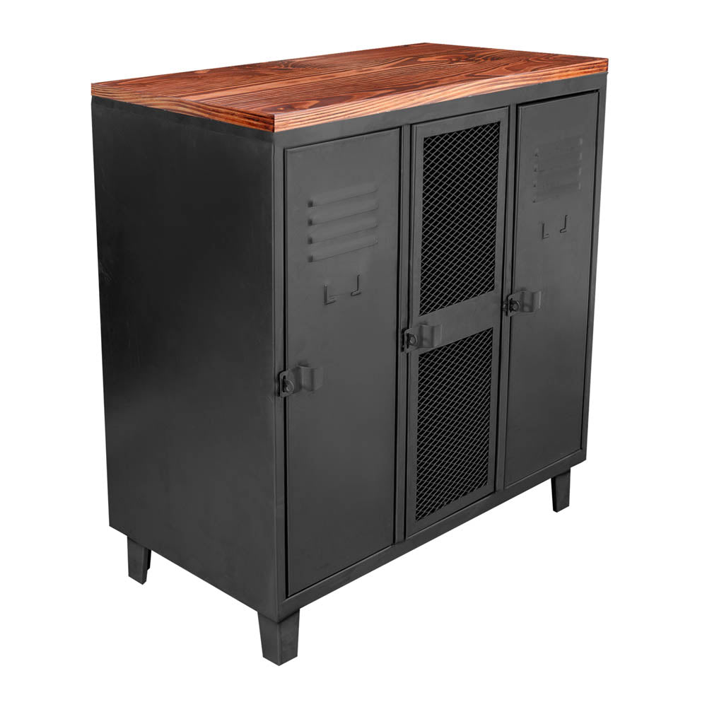 COMBO ROCK 2: Bar Rock Wood + Estante Rock Negro mate