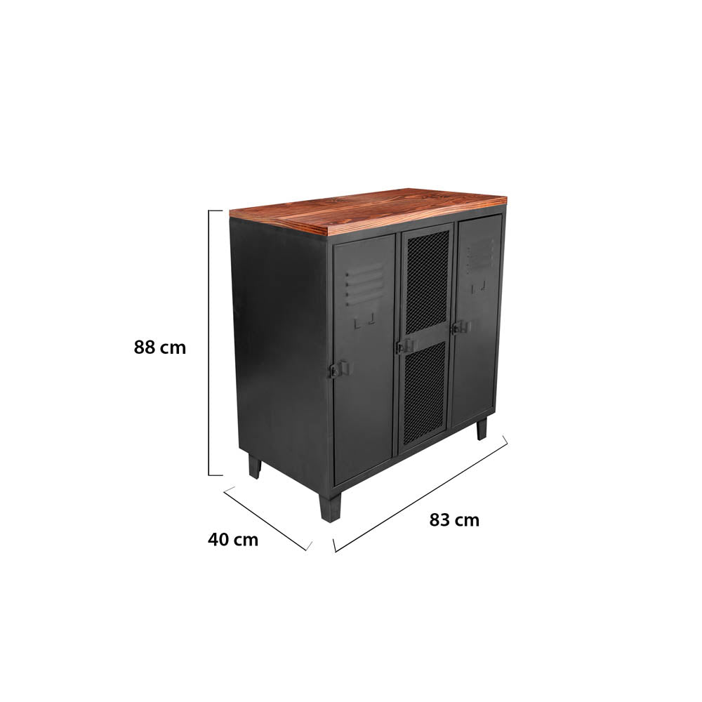 COMBO ROCK 2: Bar Rock Wood + Estante Rock Negro mate