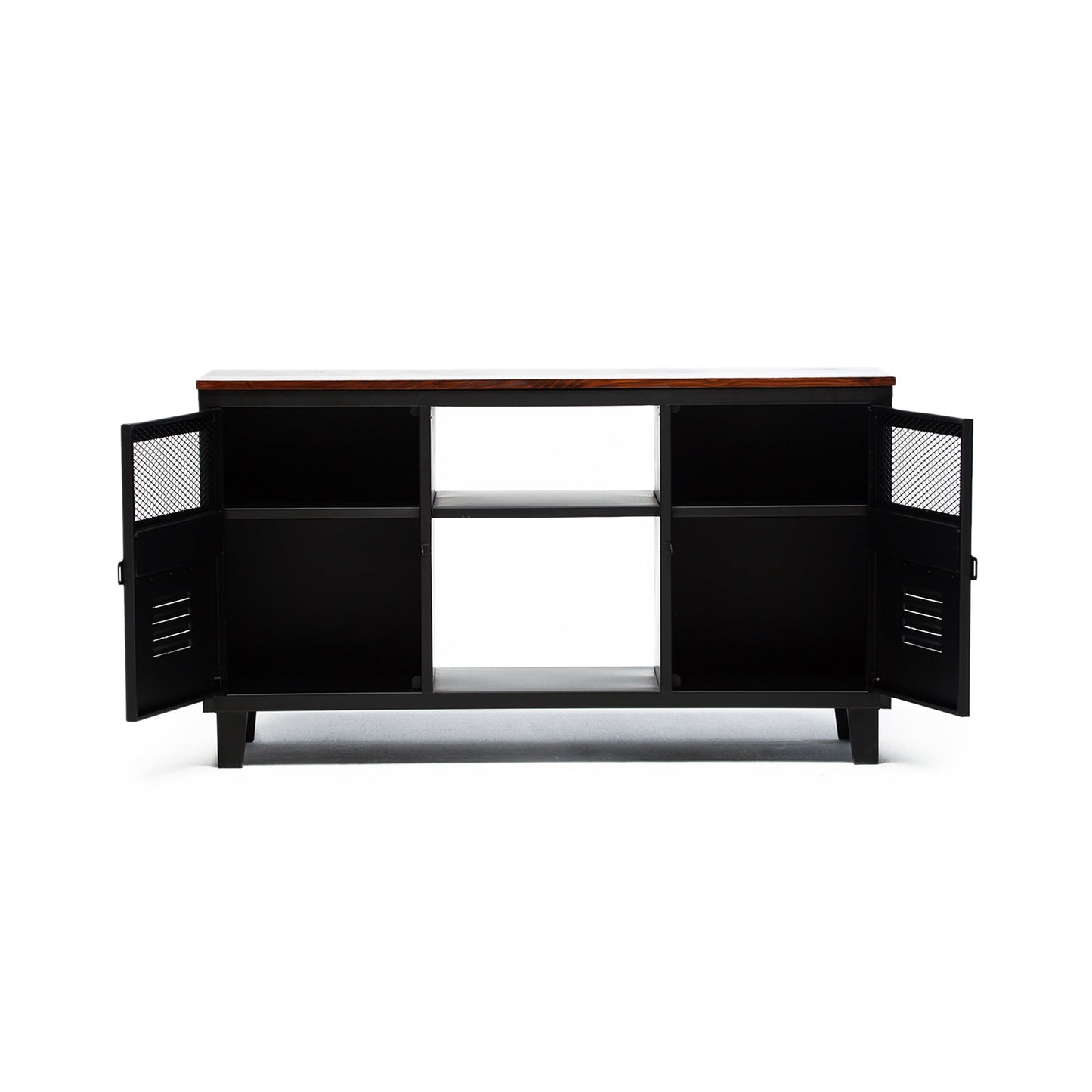 Mesa de TV Rock Wood Negro Mate