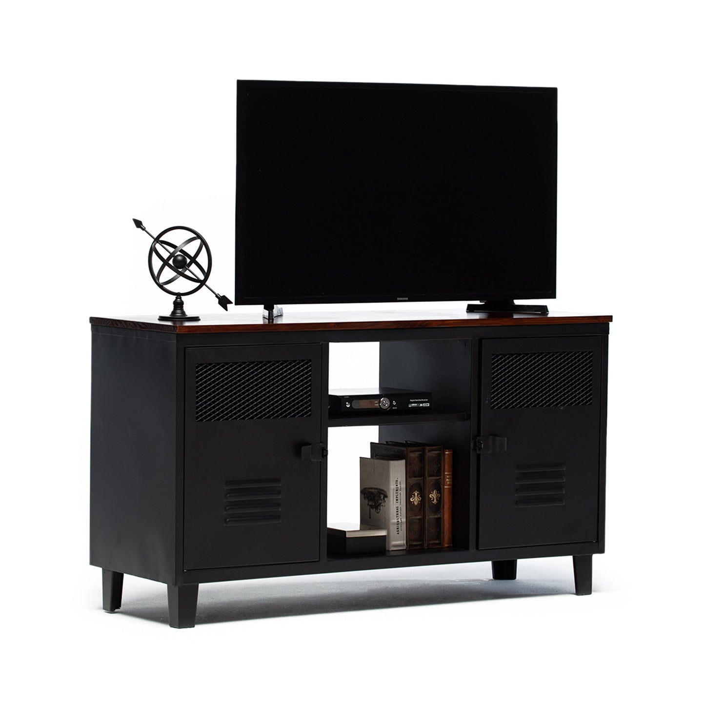 Mesa de TV Rock Wood Negro Mate